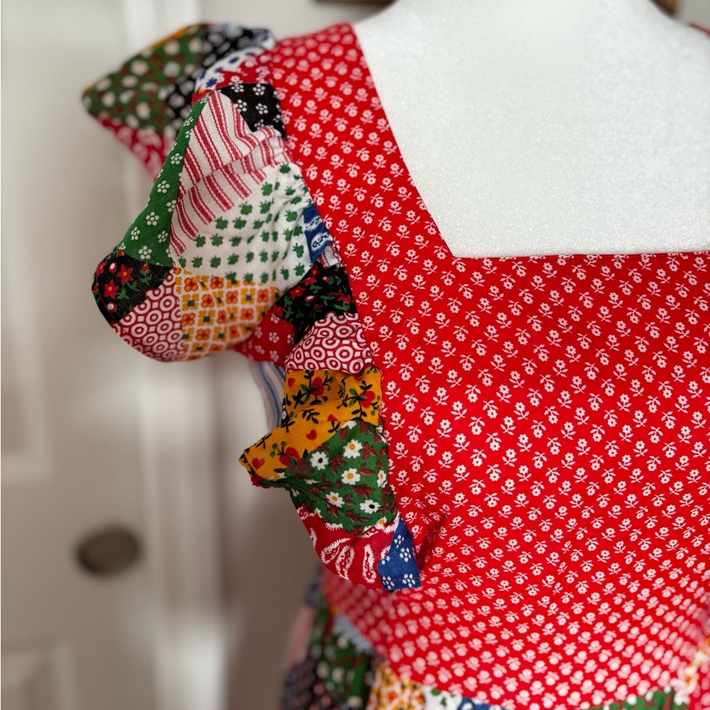 OOAK Vintage Gilead patchwork dress quilt Dress size small patterned - Picture 3 of 12